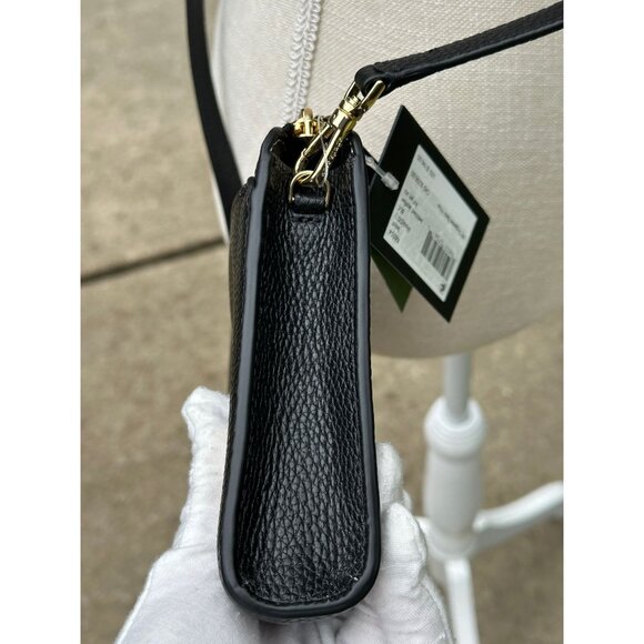Kate Spade K6554 Knott Black Pebbled Leather Small Crossbody NWT - Picture 5 of 16
